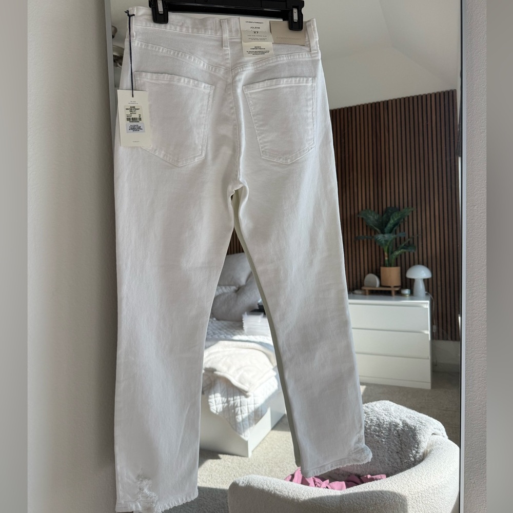 *Sold* Citizens of Humanity Jolene Jeans Size 27 White - Picture 3 of 8